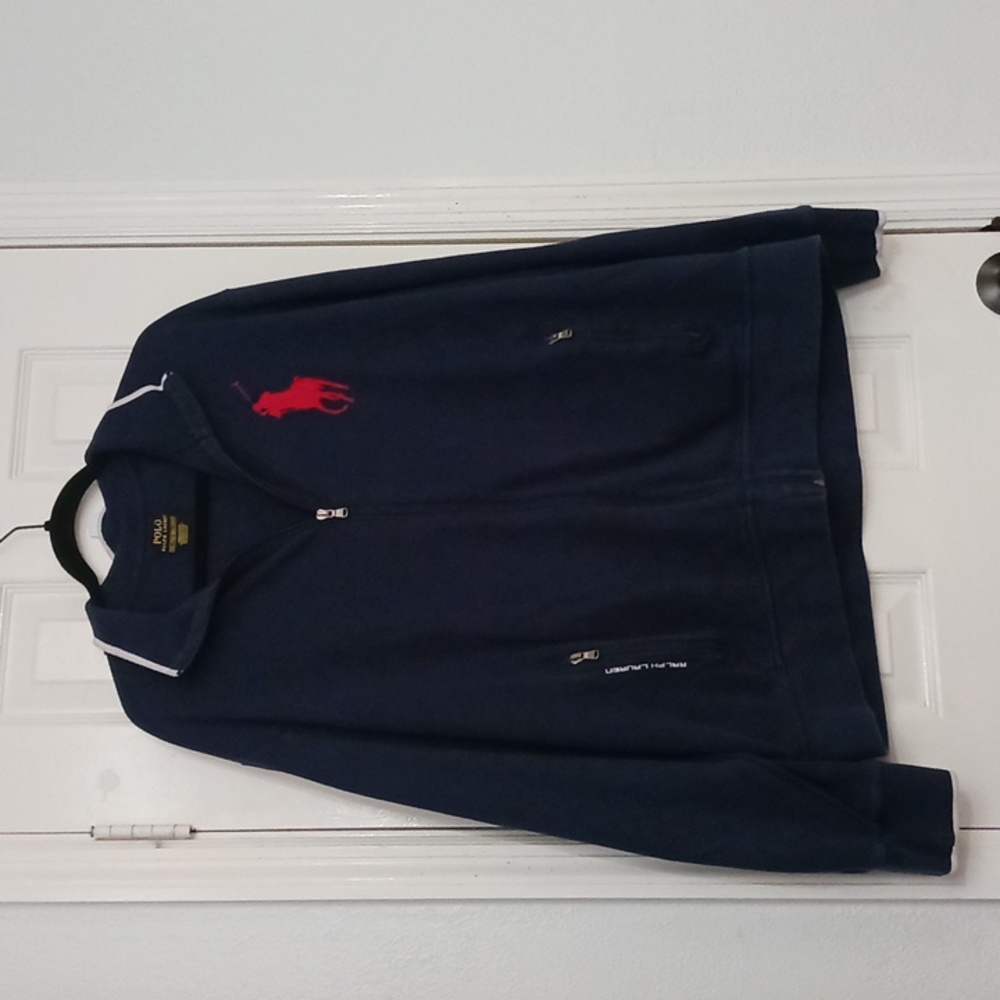 Polo By Ralph Lauren Jacket With Zipper Pockets On Sides
